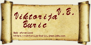 Viktorija Burić vizit kartica